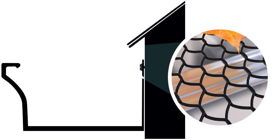 E-Z Lock small-hole gutter screen sample 2