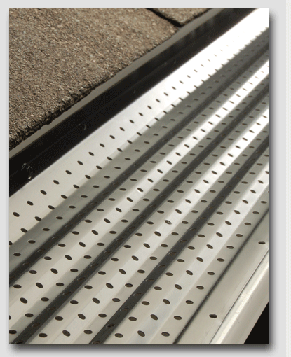 Leaf Exterminator gutter protection sample 1