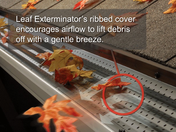 Leaf Exterminator gutter protection sample 3
